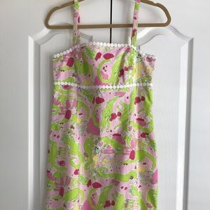 Lilly Pulitzer Bel Air Lilly's Frisky Business Dress alligator gator party dress